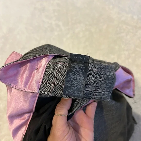 Guess Bermuda Shorts Womens 31 Brown Plaid Stretch Low Rise Trouser Fit Dressy - Picture 5 of 5